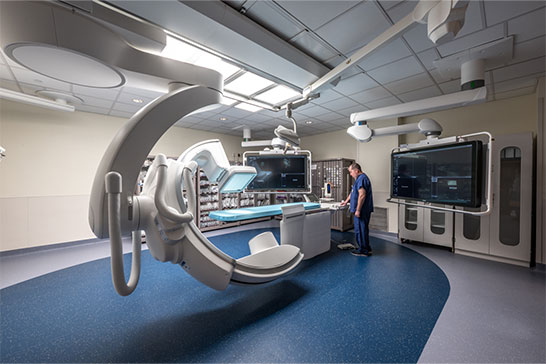 IR room with nursing staff